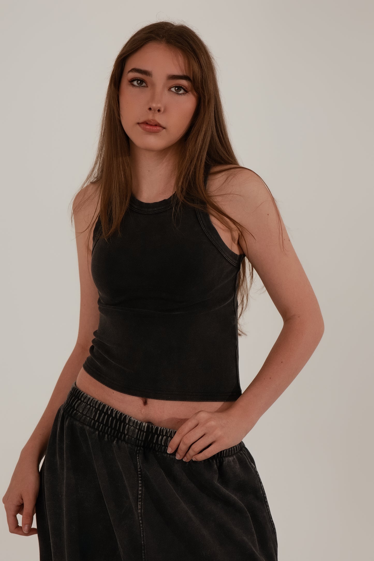 Vintage Cropped Tank Top