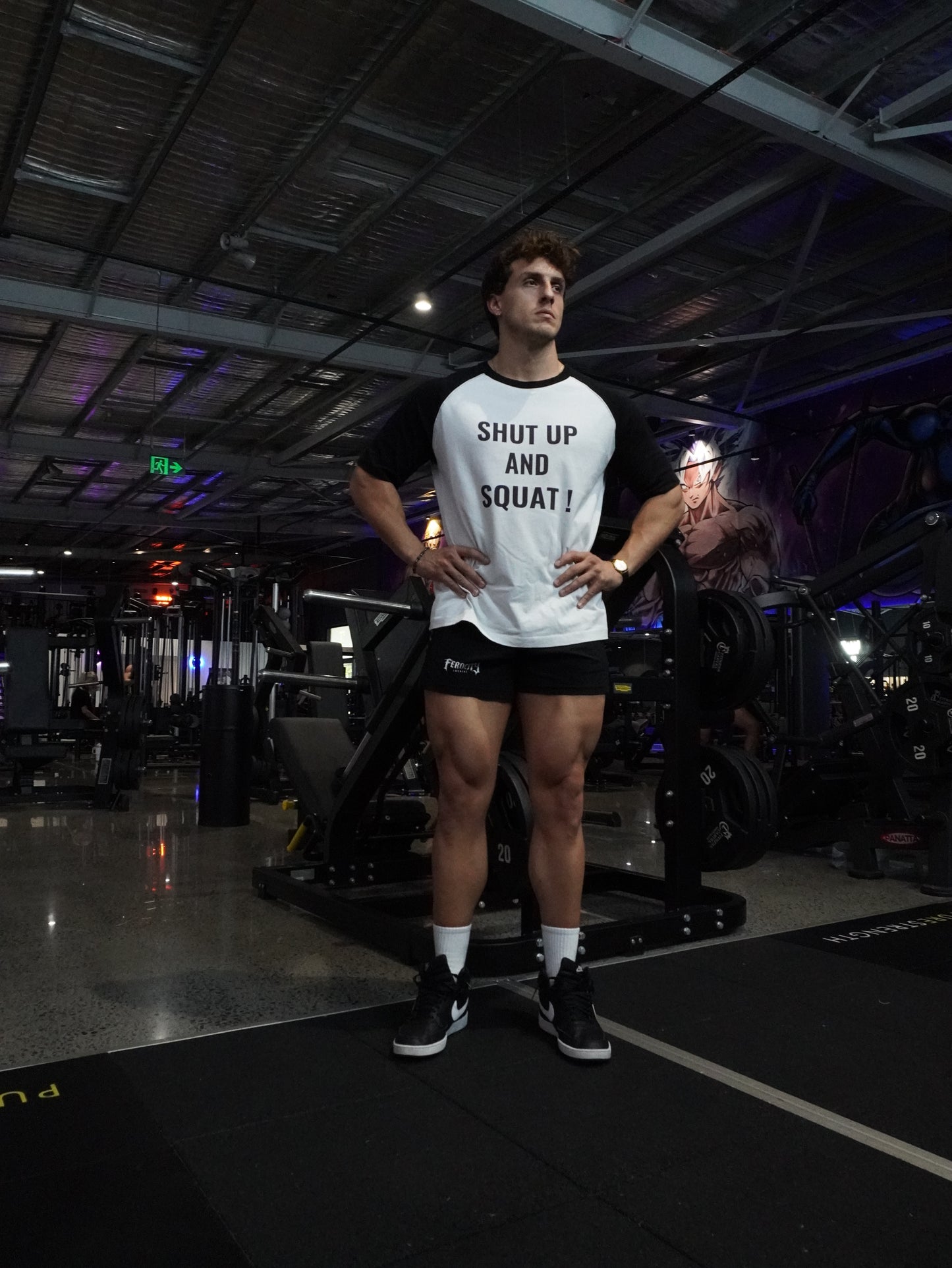 Raglan Shut Up And Squat ! - Short Sleeve T-Shirt