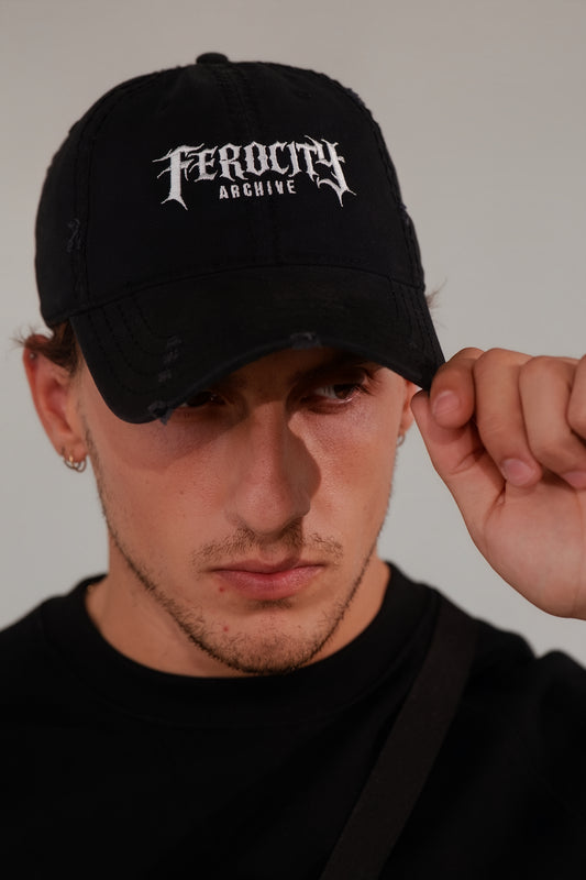 Raw Edge Distressed Cap
